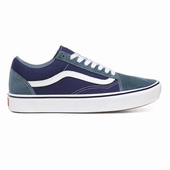 Férfi Vans Suede and Textile ComfyCush Old Skool Tornacipő VA2930167 Kék/Kék